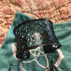 Kendra Scott Gunmetal Candice Cuff